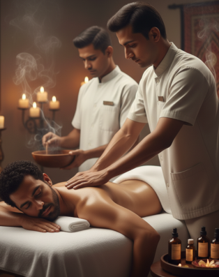 Head Neck Shoulder Massage for Men